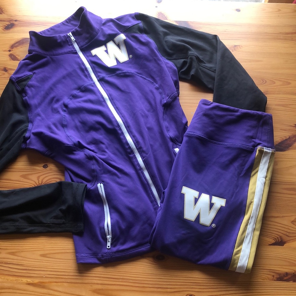 UW yoga set jacket and pants